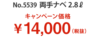 キャンペーン価格 14,000円(税別)