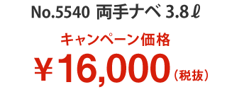 キャンペーン価格 16,000円(税別)