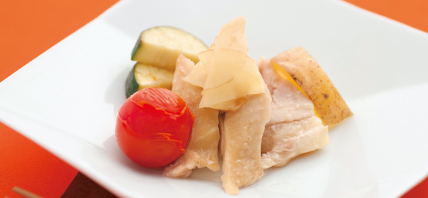 鶏肉の生姜包み焼き