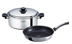 【SALE】Sシリーズ 両手鍋 5.5L + オリビア フライパン セット