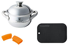 【新生活2026】ごはん鍋 + 抗菌まな板 ブラック セット