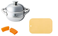 【新生活2026】ごはん鍋 + 抗菌まな板 ベージュ セット