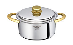 【OUTLET】スーパーゴールド 両手ナベ 4.0L