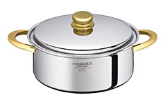 【OUTLET】スーパーゴールド 両手ナベ 5.5L