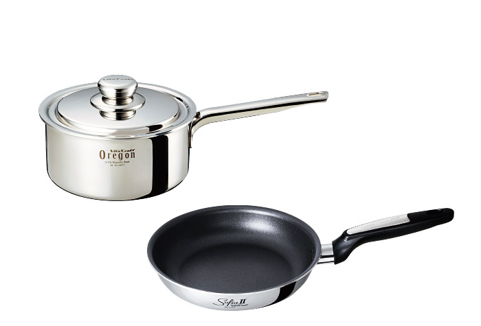 【SALE】オレゴン 片手ナベ + ソフィアII フライパン セット