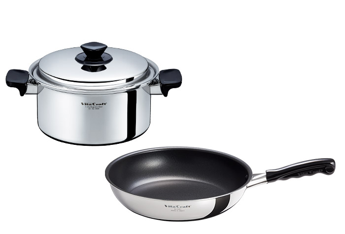 【SALE】Sシリーズ 両手鍋 + カーペンター フライパン セット