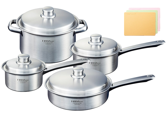 【SALE】ヒューストン 4点 + 抗菌まな板 小 セット