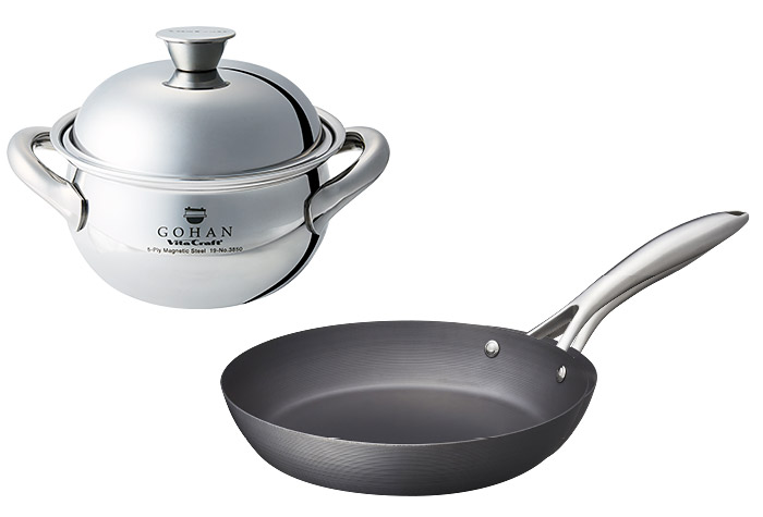 SALE】ごはん鍋 + スーパー鉄 フライパン セット C | ビタクラフト