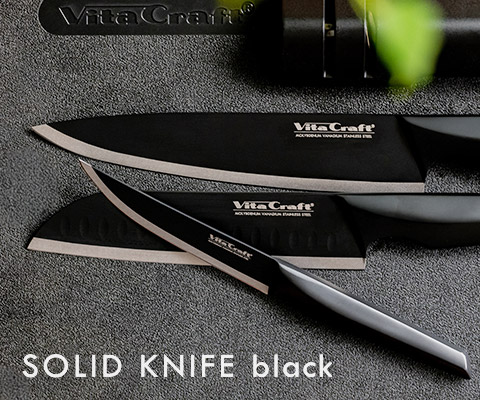 SOLID KNIFE black